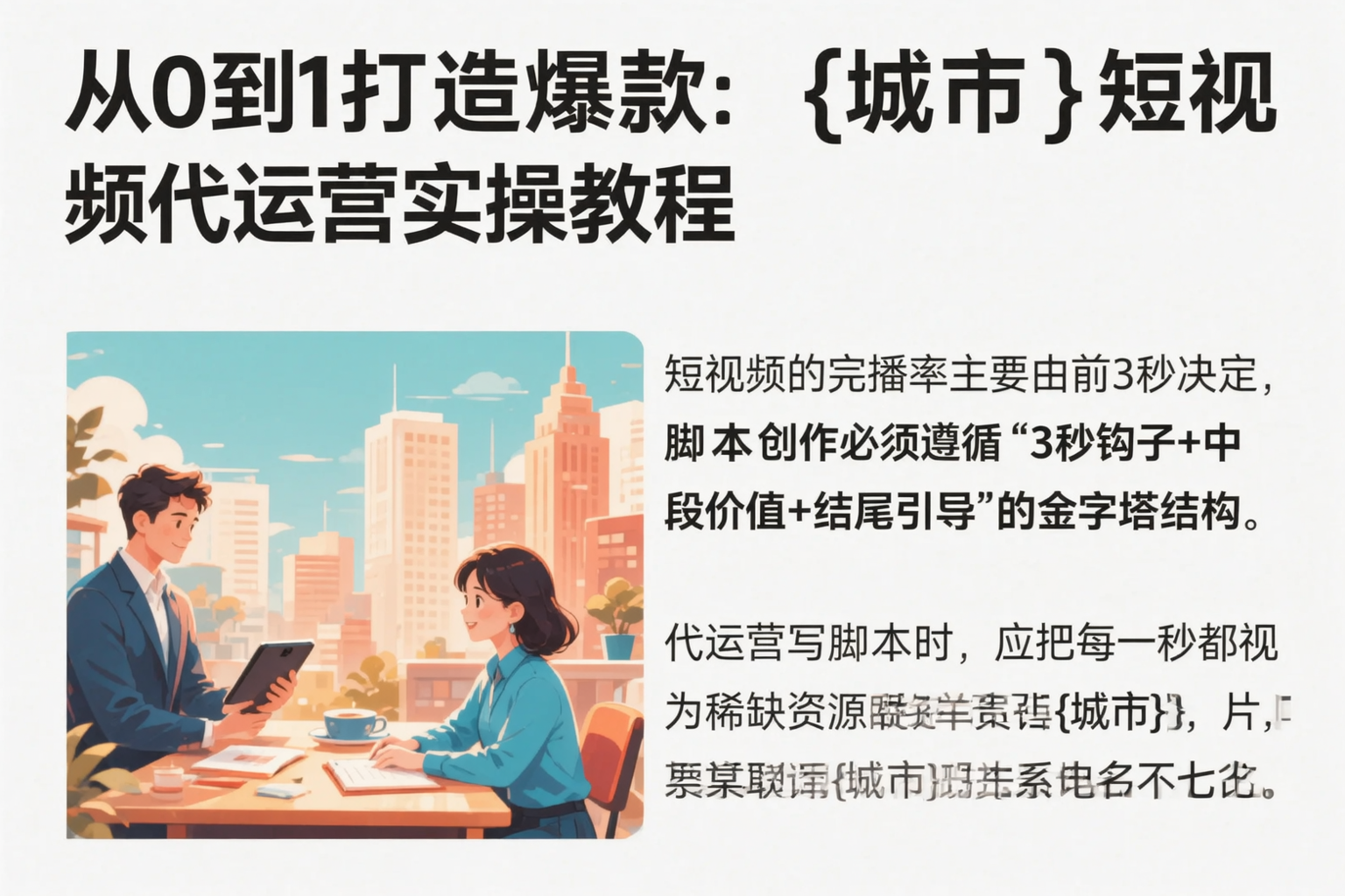 从0到1打造爆款：阜新短视频代运营实操教程