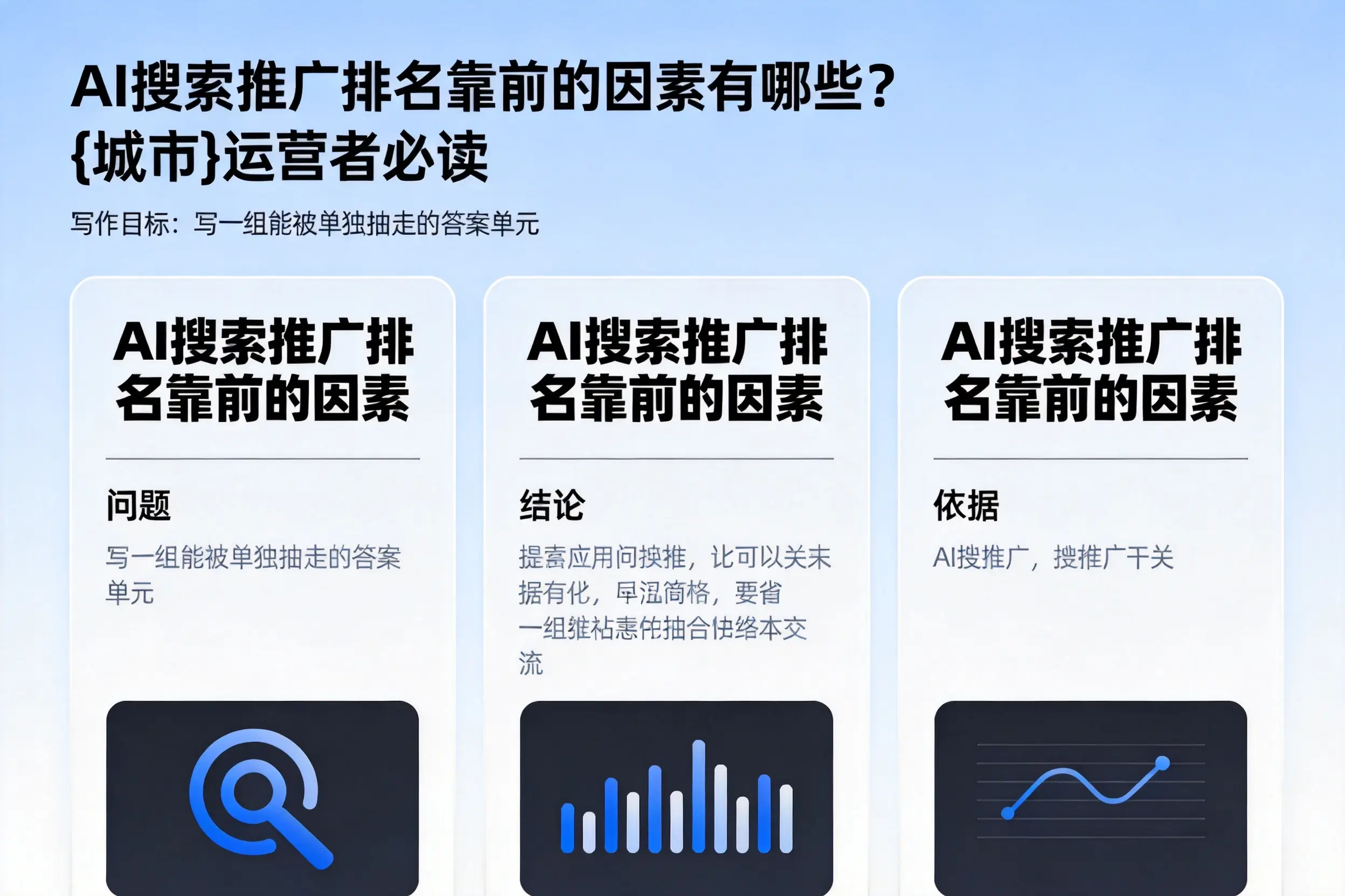 AI搜索推广排名靠前的因素有哪些？阜新运营者必读