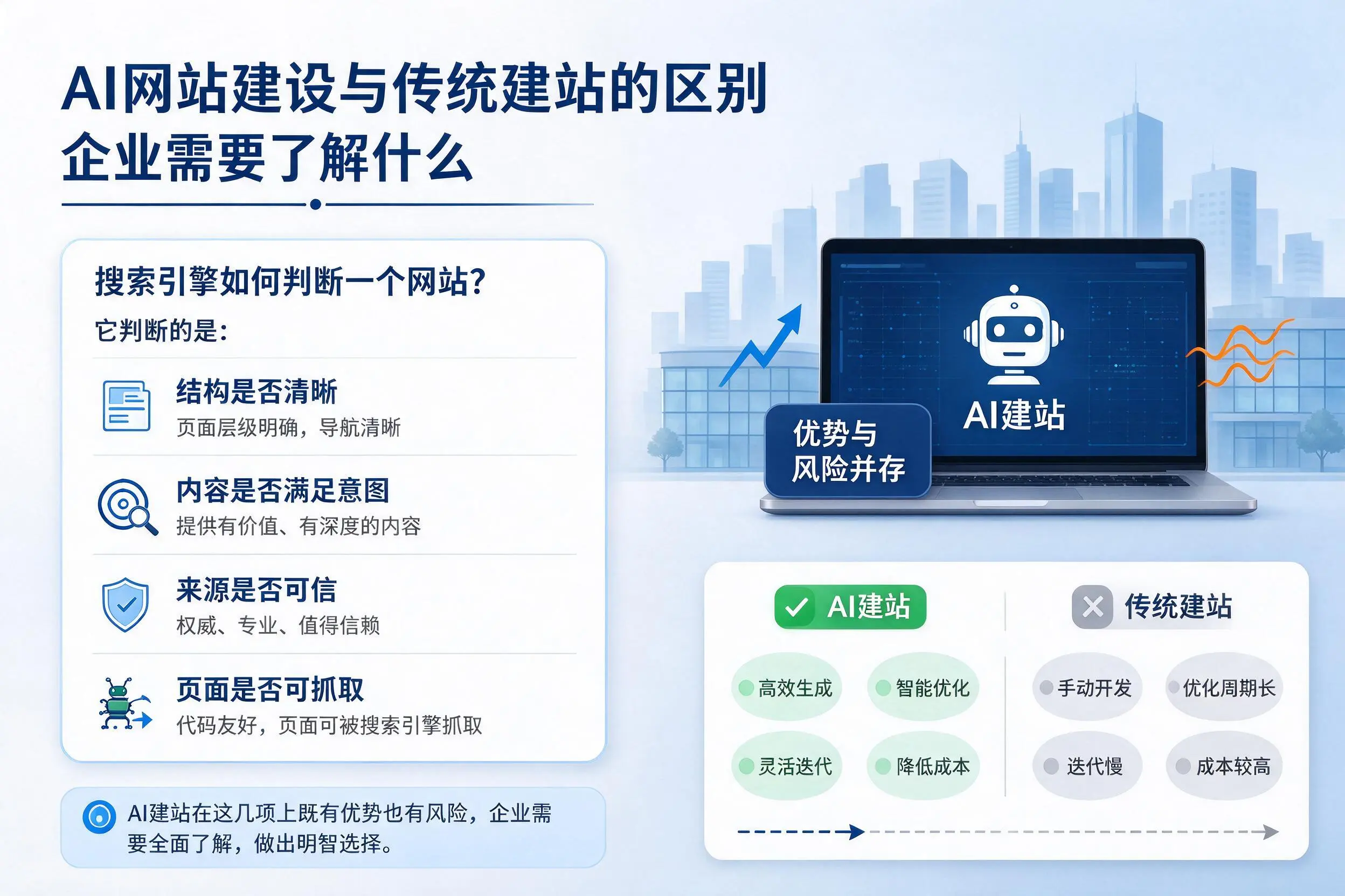 AI网站建设与传统建站的区别,阜新企业需要了解什么