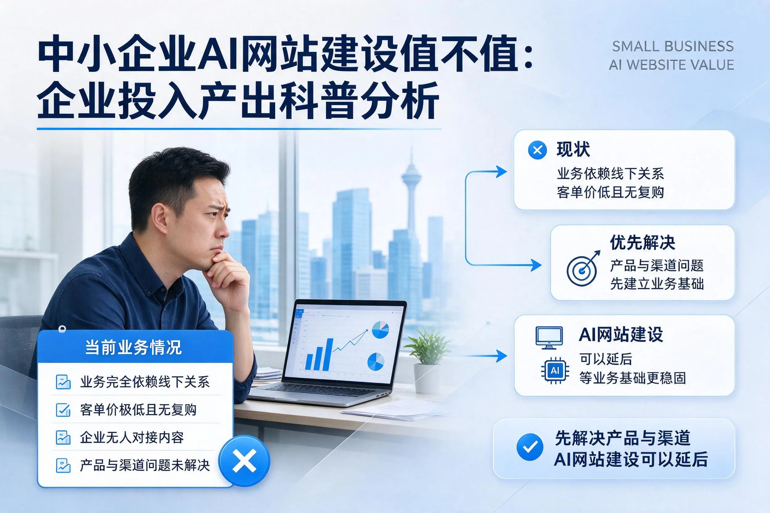 中小企业AI网站建设值不值:阜新企业投入产出科普分析