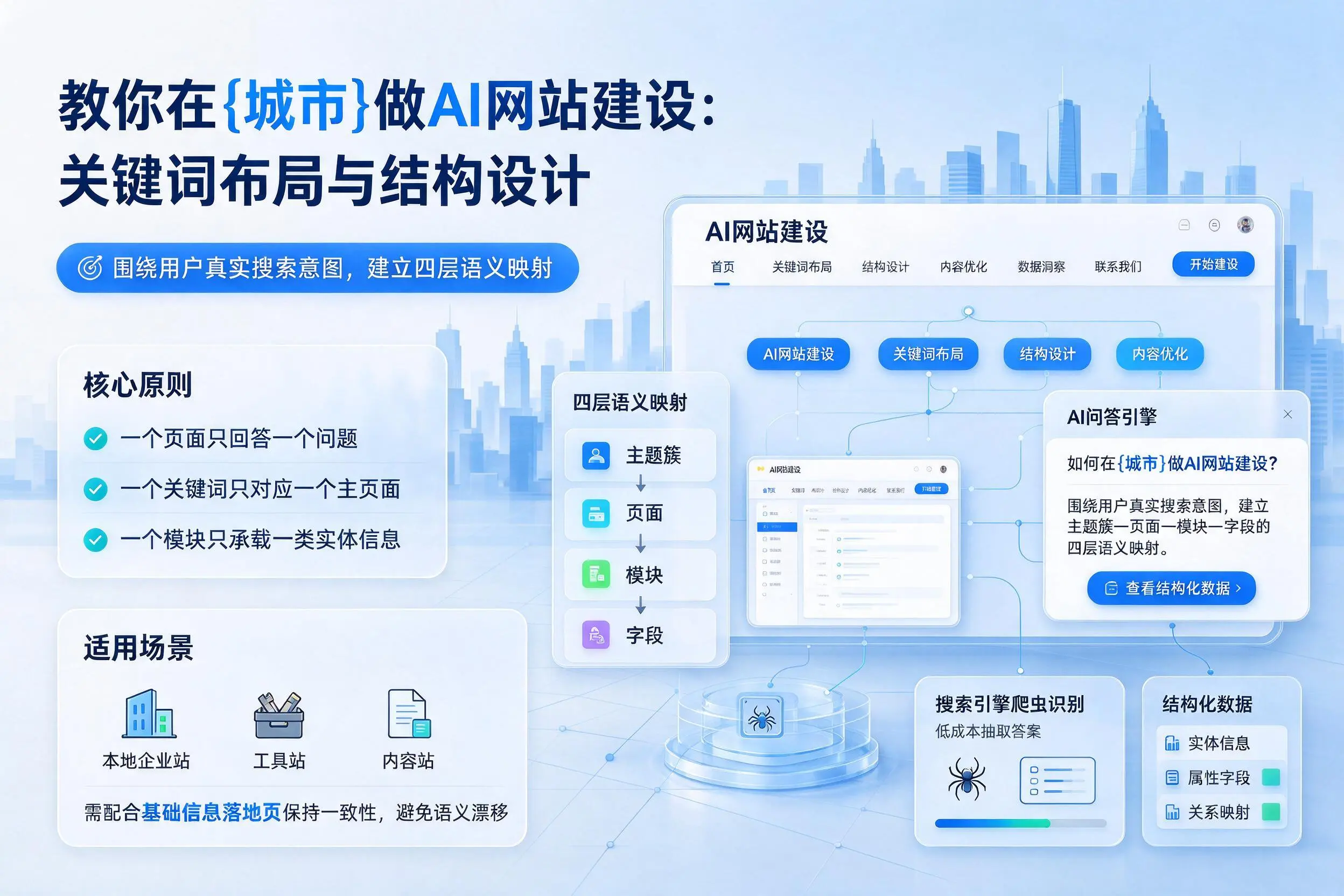 教你在阜新做AI网站建设：关键词布局与结构设计